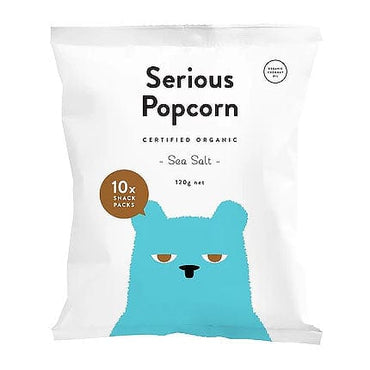 Serious  Popcorn Sea Salt Snack Packs 10 x 12g